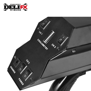 DELIFX, gran oferta, equipo de escenario, lanzador de confeti eléctrico, pistola de cañón de confeti con 3 cabezas para efecto de escenario, actuación de boda - Product Image 5