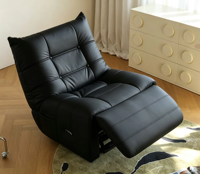 Canapé Caterpillar de luxe VOXHOME, inclinable électrique capitonné, pivotant, avec commande vocale USB, 2 options de cuir, meubles de salon