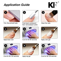 Kit de vernis à ongles gel UV noir et blanc classique - Couleurs super brillantes pour le nail art, les French manucures et les lignes fines