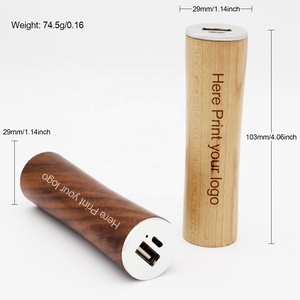 Bộ Sạc Pin Ngoài Sạc Được Chất Lượng Tốt Nhất 2600MAh Cục Pin Di Động Nhỏ Bằng Gỗ Cho Ngoài Trời - Product Image 3