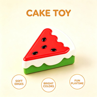 Voiture à rétrofriction en forme de tranche de gâteau, jouet créatif pour enfants, véhicule jouet en forme de dessert simulé