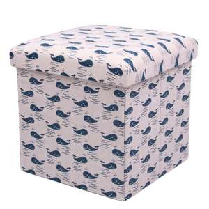 Cute Storage Stool Ottoman Dustproof Miscellaneous Goods Storage Box with Lid - Product Image 1