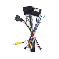 Kit de montage personnalisé pour tableau de bord Meihua, panneau de garniture, cadre d'autoradio, Android Auto pour Ford Ecosport 2003-2017, câble inclus