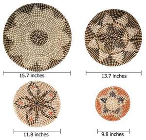 Panier Mural Moderne Paniers <span class=keywords><strong>de</strong></span> Ratan Rond Petit Décor <span class=keywords><strong>de</strong></span> Paille Willow Garage <span class=keywords><strong>Pot</strong></span> <span class=keywords><strong>de</strong></span> <span class=keywords><strong>Fleur</strong></span> en Macramé Bol Africain Art Bohème - Product Image 6