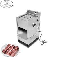 Trancheuse à viande verticale en acier inoxydable pour restaurant/ferme, lame amovible de 3 mm et 5 mm, pour bœuf, porc, agneau, poulet