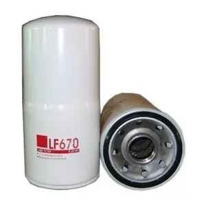 Ağır kamyon motor inşaat makineleri için NT855 motor yağ filtresi LF670 3889310 dizel filtresi