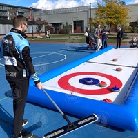 Curling de rue de glace de jeu de plein air «Pro», Curling de glace synthétique avec matériau PVC Durable DWF