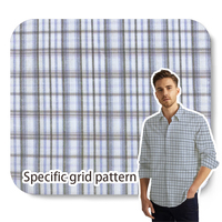 Tissu tissé polaire à carreaux teint en fil de coton et polyester de couleur personnalisée pour jupes chemise uniforme scolaire pour chemise