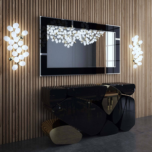 Custom Moderne Hoge Kwaliteit Interieur Creatieve <span class=keywords><strong>Hand</strong></span> Geblazen Druif Muur Licht Massief Gebeeldhouwde Bronzen Murano Glazen Wandlamp - Product Image 5