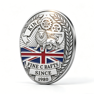 Moneda Conmemorativa Personalizada del Año Nuevo Chino con Diseño de León Rey, Moneda Coleccionable Esmaltada de Doble Cara, Artesanía Británica de Herencia - Product Image 6