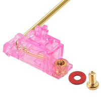Estabilizador DUROCK V2 al por Mayor, Color Rosa Miami, Montaje en PCB, Estabilizadores de Teclado Mecánico Personalizados