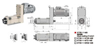 Unité de tête de fraisage XT30-1 Modèle NT30/MT3/ER32, broche en acier inoxydable pour usinage CNC, marque EPT, Chine