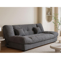 Canapé-Lit d'Angle Modulable Crème Pliable Double Usage pour Mobilier de Maison Intérieur Appartement Petite Maison Salon Chambre