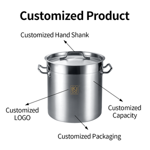 Nồi nấu công nghiệp đa lớp, đáy lớn, chất liệu thép không gỉ, dùng cho giao đồ ăn, sự kiện - Product Image 2