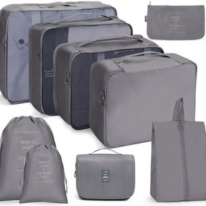 Wholesale 7 Pcs Travel Luggage Organizers Set Waterproof <b>Suitcase</b> Organizer Clothes Shoes Cosmetics Toiletries Storage Bags - Product Image 3