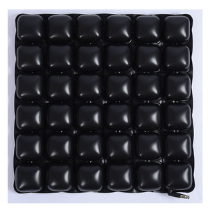 Coussin d'air gonflable 3D carré noir à bulles pour chaise, soutien lombaire - Product Image 1