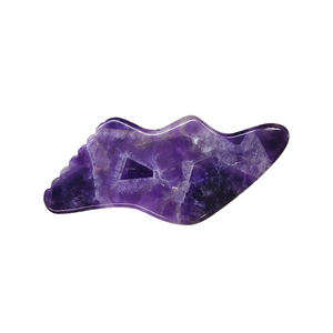 Plaque de mise au rebut en forme de S Planches de Guasha en forme d'améthyste Outils Gua Sha Outil de massage du visage - Product Image 3
