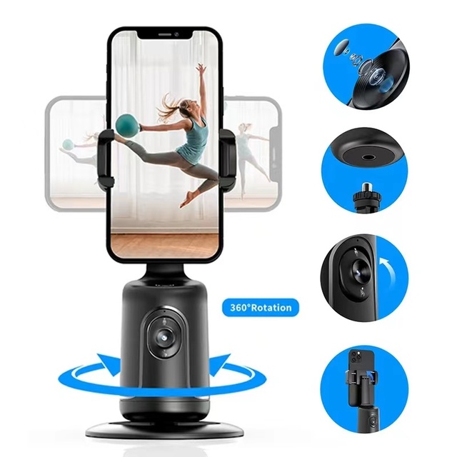 Video Selfie Stick Ai Automatic Intelligent Shooting Tracking Moving Objects 360 Camera Gimbal Stabilizer Selfie Stick Tripod