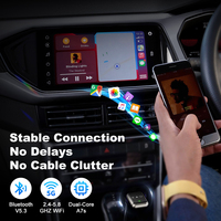 Adaptateur sans fil CarPlay 3 en 1 pour écran de voiture, Linux Miracast Airplay, adaptateur USB C pour téléphone, dongle de mise en miroir pour iPhone