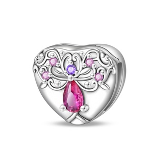 Collection Printemps : Perles Breloques Cœur en Zircon pour Bijoux DIY, Pendentifs/Charmes Plaqué Argent/Or, Unisexe, Usage Quotidien - Product Image 5