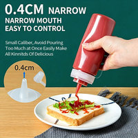 Emballage de bouteille de condiment vide en PE-BD personnalisé de 250ml 350ml 500ml 700ml 1000ml facile à presser pour sauce chili chaude au ketchup avec bouchon torsadé