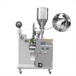 Machine d'emballage verticale automatique pour sachets de thé (intérieur/extérieur) avec remplissage, ensachage et gaufrage en plastique - Product Image 1