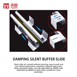 TIANYI TY-9012 High End Aluminum Alloy <b>Wall</b> Mount Detachable <b>Storage</b> <b>Baskets</b> <b>for</b> Bedroom Closet - Product Image 5