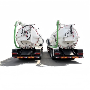 Camion d'aspiration des eaux usées et des excréments, capable de tirer, aspirer et décharger dans les égouts - Camion d'aspiration des eaux usées de grande capacité pour l'exportation - Product Image 6