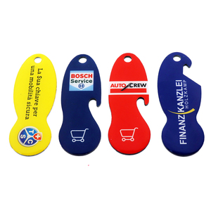 New Style Custom Metal Keychain Shopping <strong>Trolley</strong> <strong>Coin</strong>, Cheap Custom Token <strong>Coins</strong> - Product Image 3
