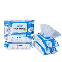 Lingettes pour animaux de compagnie OEM, lingettes de toilettage portables pour animaux, lingettes pour chiens, hypoallergéniques, organiques et biodégradables