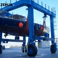 Pont roulant mobile pour bateaux Marina, 100 tonnes, sur pneus en caoutchouc, pour la manutention des yachts et des navires
