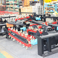 Obral Baru Skid Steer Loader Mini Gergaji Mesin untuk Penggali Tanah