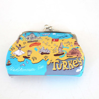Portefeuille miniature personnalisé avec logo imprimé, souvenir touristique de Turquie pour femmes