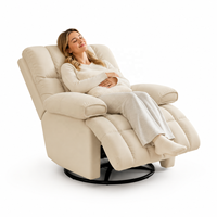 Fauteuil Chaise Longue Capsule Spatiale Moderne de Première Classe, Inclinable et Réglable en Tissu, Idéal pour Chambre et Salle à Manger, Usage Individuel