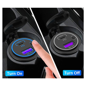 Nouveau étanche 65W PD Super rapide <span class=keywords><strong>chargeur</strong></span> de voiture prise Support téléphone/Labtop/<span class=keywords><strong>ordinateur</strong></span> charge <span class=keywords><strong>avec</strong></span> LED - Product Image 5
