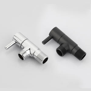 Valvola di Controllo Angolare in Ottone Cromato Nero per Scaldabagno, Ingresso WC, Bidet, Accessorio per Doccia - Product Image 3