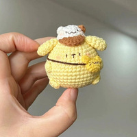 Jouets en peluche d'animaux en laine faits à la main et durables - Mini décorations au crochet et au tricot pour la maison et le bureau, cadeau pour les fêtes et les occasions