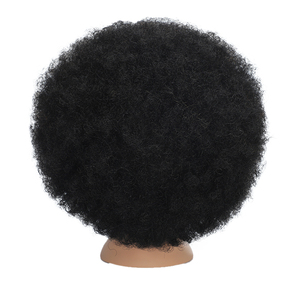 Tête <span class=keywords><strong>de</strong></span> mannequin en cheveux humains en gros, tête <span class=keywords><strong>de</strong></span> mannequin <span class=keywords><strong>de</strong></span> cosmétologie, tête d'entraînement, cheveux afro-américains, texture afro - Product Image 4