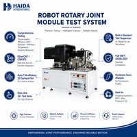 Système de test de module de joint rotatif robotisé : équipement d'essai de couple, vitesse, singularités, efficacité, jeu, rigidité et réponse dynamique