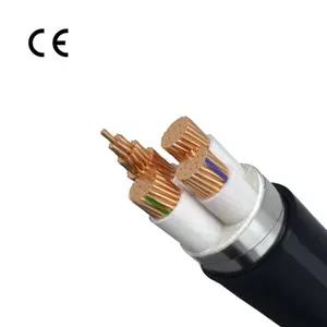 Venta al por mayor 2 3 4 5 Núcleos de cobre 16mm2 25mm2 35mm2 50mm2 95mm2 120mm2 YJV22 STA Cable de alimentación de cable eléctrico aislado blindado