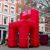 Ballon géant de chaise gonflable rouge modèle personnalisé de chaise gonflable pour la publicité ou les événements