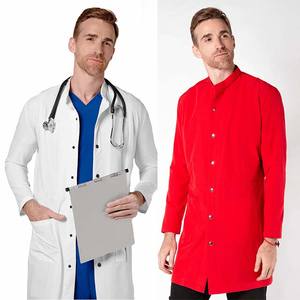 Bata de laboratorio médico profesional para hombre, logotipo personalizado, tela de punto ligera y duradera, bolsillos elegantes para médicos y enfermeras - Product Image 5
