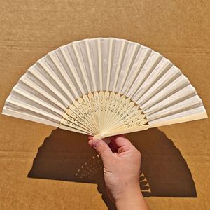 Wholesale Custom Personalized Large Wedding Folding Hand Fan Nylon Fabric with Flower Style Painting Pattern for Promotional Use - Product Image 4