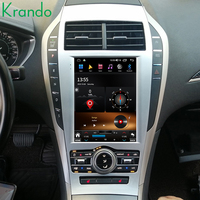 Écran vertical Tesla 9,7'' pour autoradio Lincoln MKZ 2017-2019, GPS, radio Android, navigation, lecteur DVD, CarPlay sans fil, 4G