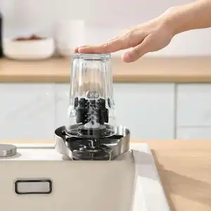 Kommerzielle Bar Zubehör Coffee Shop Edelstahl Küchen spüle Automatische Rotation Glass püler mit Pinsel