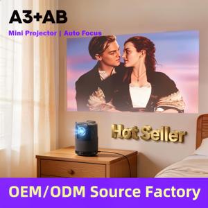 <b>Mini</b> Laser Projector for Home With Built-in <b>Speakers</b> and Rechargeable Battery A3+ Portable Design Compact Size for Home - Product Image 4