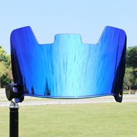 Visière de football avec technologie de lentille plate, compatible avec les casques de football pour adultes et jeunes, ajustement universel, protection des yeux