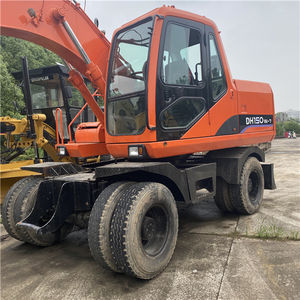 Excavadora de ruedas Doosan de segunda mano a la venta, marca Doosan Dx150w DH150W, excavadora de 15 toneladas de segunda mano - Product Image 5