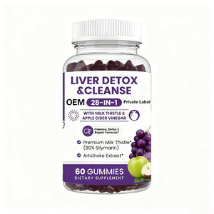 Hoge Absorptiekracht Lever Detox Reiniging 28-in-1 Mariadistel Appelazijn Gummies Energiebeheer Darmgezondheid - Product Image 3