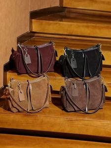 Top-Grain Da Bò Chính Hãng Túi da của phụ nữ mô hình mới giống hệt với phong cách nhỏ gọn túi chéo cơ thể GiGi của. - Product Image 4